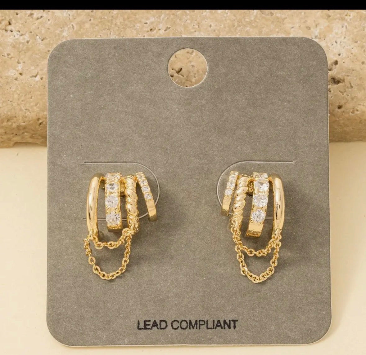 The Sienna Chain Luxe Hoops