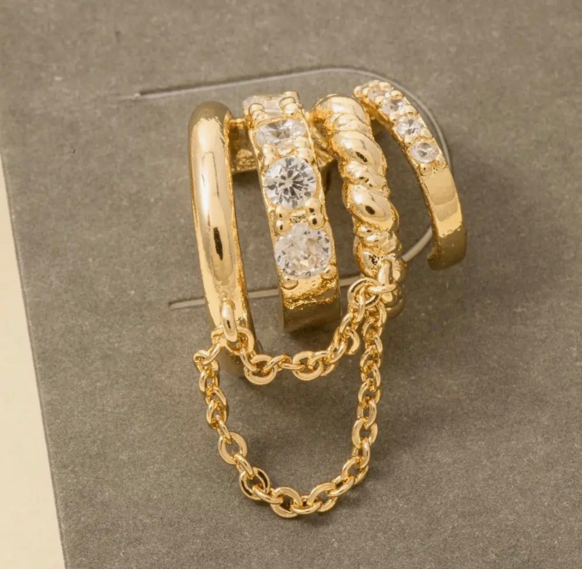 The Sienna Chain Luxe Hoops